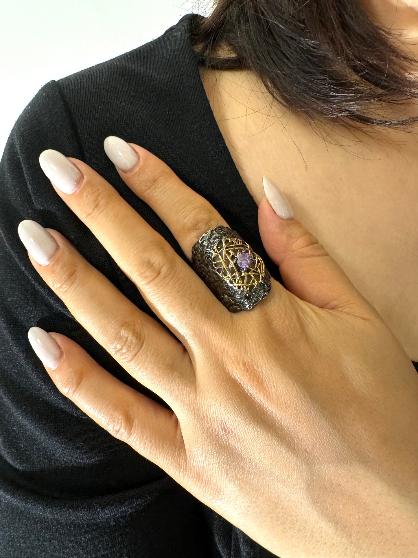 Sterling silver ring K12-28